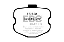 Load image into Gallery viewer, EBC 06-08 Chevrolet Corvette (C6) 7.0 (Z06) Redstuff Rear Brake Pads