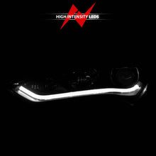 Load image into Gallery viewer, ANZO 2013-2015 Hyundai Genesis Projector Headlights w/ Plank Style Design Black (HID Compatible)