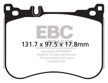 Load image into Gallery viewer, EBC 14+ Mercedes-Benz S550 4.7 Twin Turbo AMG Sport Pkg Redstuff Front Brake Pads