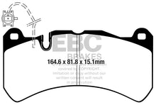 Load image into Gallery viewer, EBC 2014+ Maserati Ghibli 3.0TT RWD Yellowstuff Front Brake Pads