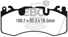 Load image into Gallery viewer, EBC 2016+ Maserati Levante 3.0TT (424) Yellowstuff Front Brake Pads