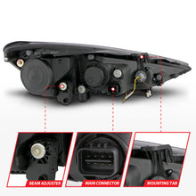 Load image into Gallery viewer, ANZO 2013-2015 Hyundai Genesis Projector Headlights w/ Plank Style Design Black (HID Compatible)
