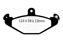 Load image into Gallery viewer, EBC 08+ Lotus 2-Eleven 1.8 Supercharged Greenstuff Rear Brake Pads