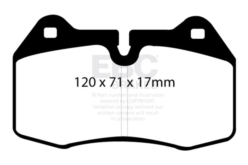 EBC 94-99 BMW M5 3.8 (E34) Yellowstuff Front Brake Pads