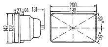 Load image into Gallery viewer, Hella Vision Hlmp Kit 190X132Mm H4 12V Ece (Legal in US for MOTORCYLCES ONLY)