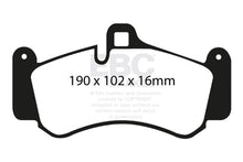 Load image into Gallery viewer, EBC 01-03 Porsche 911 (996) (Cast Iron Rotor only) 3.6 Twin Turbo GT2 Yellowstuff Front Brake Pads